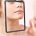 Fogless Shower Mirror with Protective Silicone Sheath for Shaving and Make-up,New Nano Fogless Technology That Real Works, Multi-Colors Option (white)