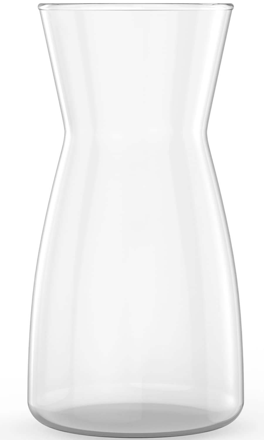 Photo 1 of 8 inch Premium Quality Vase - Clear Vase, Crystal Glass Flower Vase for Rustic Home Decor, Decorative Vases for Flowers for Modern Farmhouse, Glass Vase Ideal for Shelf, Mantle, Table Entryway Decor