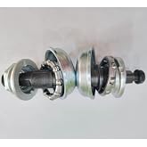 DONSP1986 2" Cup Bike Conversion Bottom Bracket Set, Bicycle Bottom Cup Ball Bearing Kit and 128mm Axle