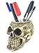 Bellaa 21000 Celtic Knot Skull Pencil Holder 6 inch