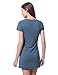 REGNA X Basic women's boat neck short sleeve tunic dress top