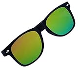 Retro Classic Sunglasses Metal Half Frame With Colored Lens Uv 400 OWL