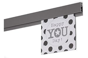 STAS PICTURE HANGING SYSTEMS STAS papergrip - Restaurant Ticket Holder - Ticket Rail Bulletin bar - Poster Hanger - 59 inch (150 cm) (Aluminum Structured)