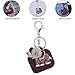 Airpods Case, TOROTOP Silicone Air pod Case Cover Cute Protective Accessories Set with Bling Elephant Keychain/Ear Hook/Storage Box Compatible for Apple Airpods 1&2 Women Girls(Burgundy)