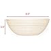 Anti-Mold Mildew NEW INNOVATION Banneton Proofing Basket & Brotform Cloth Liner, Natural Rattan Ebook Gift by Mallaca (9.5 inch, nature)