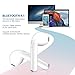 Bluetooth Headphones Wireless Earbuds Mini Earphones in-Ear Stereo Sound Noise Cancelling 2 Built-in Mic Earphones Charging Case-white1