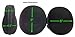 XL CASEBUDi Hard Headphone Case | Compatible with AKG, Audio Technica, Sony, Sennheiser, Turtle Beach & More | Black Ballistic Nylon