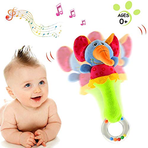 image for CHAFIN Baby Soft Rattles Shaker | Infant Developmental Hand Grip Baby 