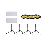 Vacuum Cleaner Replacement Part Kit for ILIFE A4-2 HEPA Filter, 2 pair Side Brushes, and 1 Bristle Brush