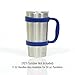 F-32 Handle - 19 COLORS - 20oz Size - Compatible with 20 Oz YETI Tumbler Travel Mug (20OZ, DEEP BLUE)