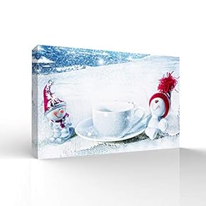 Canvas Wall Art Merry Christmas Pictures Home Wall Decorations for Bedroom Living Room Paintings Canvas Prints Framed - 12x18 inches