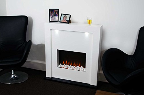 Guaranteed4less Electric Fireplace Fire Surround Living Room Floor