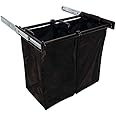 TAG Hardware Full Extension Pullout Laundry Hamper with Removable Bag NEW BLACK (Width (30") 762 mm)