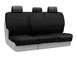 Coverking Rear 60/40 Bench Custom Fit Seat Cover for Select Honda Pilot Models - Neosupreme (Black)