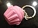 Tupperware Mini Cupcake Keychain Pink NEW