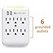 Satechi Slim Surge Protector White (6 AC & 2 USB) 2.4 amp Output for iPhone 6 Plus/6/5S/5C, iPad Air/Mini/3/2/1, iPod Touch 5G/4G, Samsung Galaxy S6/S6 Edge/S5/S4, Note 5/4, LG G4 and More