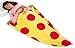 Silver Lilly Food Shaped Sleeping Bag Blanket - Novelty Wearable Plush Fleece Throw Blanket for Kids and Adults (Pepperoni)