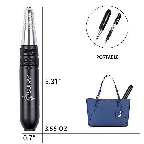 Professional Nail Drill Machine 25000RPM Electric Nail File Portable Manicure set with 12 Nail Drill Bit and Sanding Bands for Acrylic Gel Nails