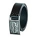 Levi's Men's 1 1/2 in.Plaque Bridle Belt With Snap Closure,Black,34