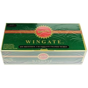 Amazon.com: Wingate Menthol Flavored 100mm Cigarette Tubes (200ct per ...