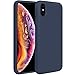 Liquid Silicone Case Compatible with iPhone Xs Max 6.5 inch (2018) Navy Blue