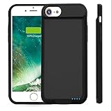 Battery Case for iPhone 8/7 Slim, Vorcsbine 3000mAh Charger Case Support iPhone Charge Port and Headphones (4.7 inch)-Black