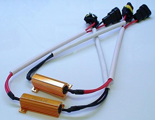 TWO 9006 HB4 LED Light Bulb Warning Canceler Decoder Error Free Plugs