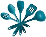 StarPack Basics Range Silicone Kitchen Utensil Set (5 Piece Set, 10.5
