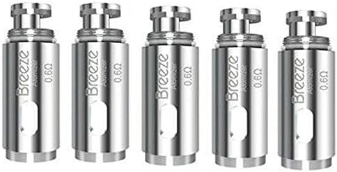 5packs Replacement C-o-i-l-s Heads 0.6ohm/1.2ohm C-o-i-l for A-s-p-i-r-e B-r-e-e-z-e 1 (0.6ohm)
