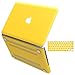 IBENZER Old MacBook Pro 13 Inch case A1278, Soft Touch Hard Case Shell Cover with Keyboard Cover for Apple MacBook Pro 13 with CD-ROM, Yellow, MMP13YW+1