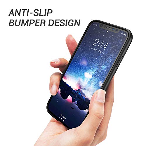 YOUMAKER Premium Crystal Clear Hybrid Case for iPhone XR, Slim Fit Lightweight Bumper Scratch Resistant Drop Protection Shockproof Protective Cover for All New Apple iPhone XR 6.1 inch - Black