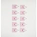 Artliving 1.25 Inch Invisible Adhesive Plate Hanger Set Vertical Plate Holders for The wall (10 pack)