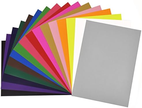 Newcomdigi Heat Transfer Vinyl Sheets Heat Transfer Vinyl 16pcs for T Shirts, Hats, Clothing for Heat Press Machine