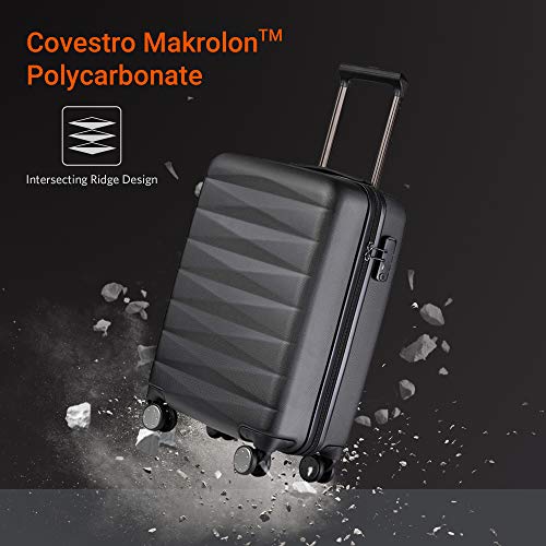 Ganges Carry on Luggage with Spinner Wheels, 100