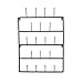 Sorbus Mug Rack Cup Holder - Wall Mounted Home Storage Mug Hooks with 5-Tier Display Organizer for Coffee Mugs, Tea Cups, Mason Jars, and More – Holds 18 Mugs – Black Metal