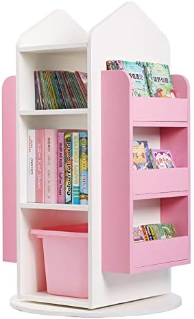 子ども用本棚 ホームオフィス用ベッドキッズブックラック用本棚クローゼットオーガナイザー棚シェルフクローゼット内閣オーガナイザー棚 文庫本収納 Color 商品 Size Pink 105x60cm