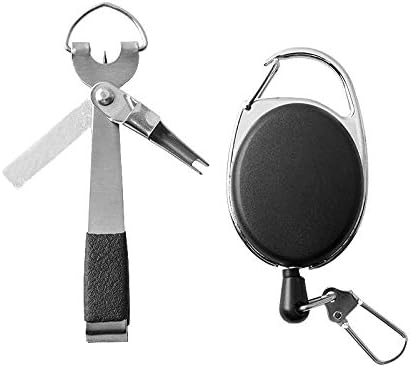 Wildlead Fishing Quick Knot Tool Fly Fishing Clippers Line Nipper Tying with Zinger