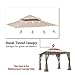 Sunjoy 110109156 Original Replacement Canopy for Madaga Havana Gazebo (10X10 Ft) L-GZ136PST-2/7/9 Sold at Target, Red