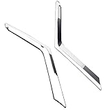 2X Chrome Front Grill Grille Cover Trims with 3M Adhesive Tape for Nissan Rogue X-Trail 2014 2015