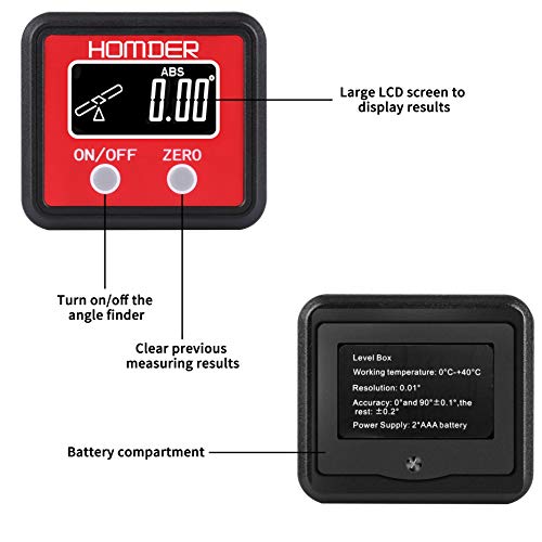 5 Homder+Protractor+Inclinometer+Calculating+Automobile