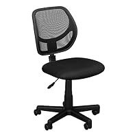 Fat Catalog Colorful Low-Back Mesh Computer Task Chair Black