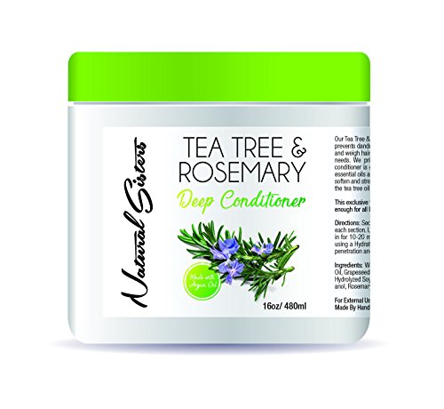 Growth KitLarge Size ! Detox Shampoo 8oz - Tea Tree Rosemary Deep Conditioner 16 oz , 4 oz Elixir! (Mini Growth Kit)