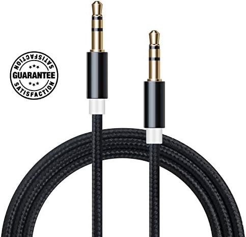3.5mm Nylon Braided Auxiliary Cable (Black)