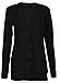 Forever Womens Long Sleeves Cable Knitted Grandad Button Cardigan