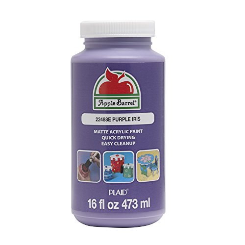 Photo 1 of (3 pack) Apple Barrel Acrylic Craft Paint, Matte Finish, Purple Iris, 16 fl oz