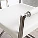 Christopher Knight Home Vesper Leather Modern Arm Chairs, 2-Pcs Set, White
