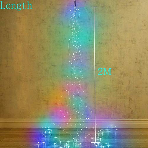 B-right Copper Wire String Lights 200 LED Waterproof Fairy String Lights with Remote, 8 Modes Battery Powered Decorative String Lights for Bedroom Garden Festivals (2 Packs)