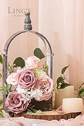 Ling's Moment Flowers 50pcs Dusty Rose Artificial