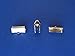 144pcs 13mm or 1/2 inch Ribbon Clamps with Loop - Silver