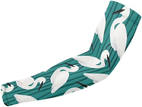 アームカバー 市販 アームスリーブ オオハクチョウ 日焼け止めカバー Upf50 Uv対策 冷感 吸汗速乾 通気性 伸縮性 滑り止め 紫外線対策 人気な 運転 スポーツ 自転車 2枚1セット プリント 腕カバー レディース ジュニア アウトドア サポーター メンズ 農作業